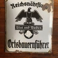 2Wk Emaillieschild , original, selten