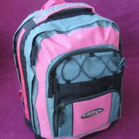 NEU Schul Rucksack Rückenpolster pink grau 33x25x42cm Allround Uni Tasche Ranzen