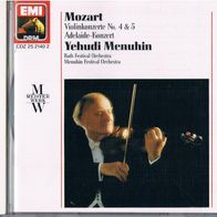 Wolfgang Amadeus Mozart - Violinkonzert No.4 & 5 - Yehudi Menuhin - CD