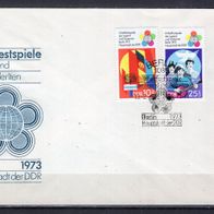 DDR 1973 Weltfestspiele der Jugend und Studenten (I) MiNr. 1829 - 1830 FDC gestempelt