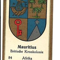 Abdulla Länderwappen Afrika Mauritius Britische Kronkolonie Serie 1 Nr 84