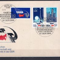 DDR 1973 Tage der sowjetischen Wissenschaft und Technik MiNr. 1887 - 1889 FDC gest.