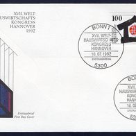 G29) BRD FDC 1992 - MiNr. 1620 - Welthauswirtschaftskongress in Hannover