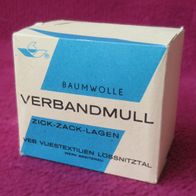 Original DDR Verbandmull Zick-Zack-Einlagen 2m VEB Lössnitztal originalverpackt