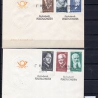 DDR 1971 Berühmte Persönlichkeiten (V) MiNr. 1644 - 1649 FDC gestempelt
