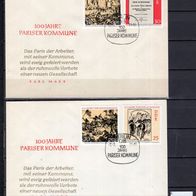 DDR 1971 100 Jahre Pariser Kommune MiNr. 1655 - 1658 FDC gestempelt