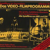 Das Video Filmprogramm Oktober 1981 von ARD und ZDF 12 Seiten