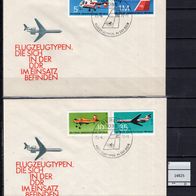 DDR 1972 Flugzeuge (II) MiNr. 1749 - 1752 FDC gestempelt