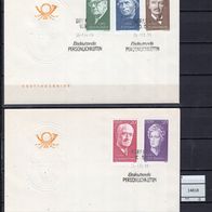 DDR 1972 Berühmte Persönlichkeiten (VII) MiNr. 1731 - 1735 FDC gestempelt