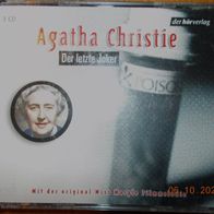 CD Hörbuch: Peter Kaempfe liest "Agatha Christie Der Letzte Joker", 3 CDs (2005)