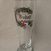 NEU Bierglas Weizen Bier Glas RUDOLF 0,5L personalisiert Name Geburtstag Geschen