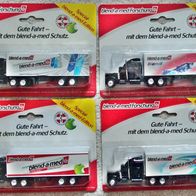 4 Werbetrucks, der Firma blend-a-med, aus der Truck Collektion, OVP