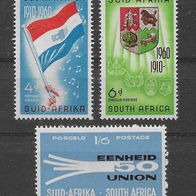 057) Südafrika 1960 Mi. Nr. 268/69/71 postfrisch