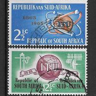 058) Südafrika 1965 UIT Mi. Nr. 344/45 gestempelt