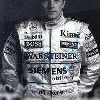 Formel 1: Kimi Räikkönen - alte, orig. sign. AK (7439)