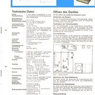 Telefunken M 203 automatic, Tonband, Manual, Schaltbild