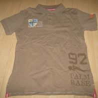 schönes Poloshirt / Polo - Tshirt ZARA Gr. 146/152 hellbraun Rückenstick (0315)