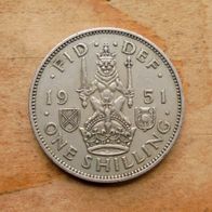 One Shilling 1951 Schottland