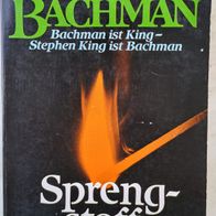 Sprengstoff" von Richard Bachman ( Stephen King) / / /rror-Roman aus 1996 ! TOP !