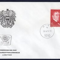 8) Österreich FDC 1974 - MiNr. 1448 - 100. Geburtstag von Karl Kraus