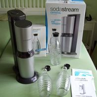 SodaStream Trinkwassersprudler+3 Glas-Karaffen + Kohlensäure Zylinder+OVP