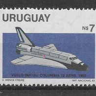 015) Uruguay 1983 Flugzeuge Mi. Nr. 1676 postfrisch