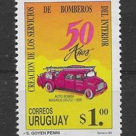 022) Uruguay 1993 Feuerwehr Mi. Nr. 1984 ungestempelt