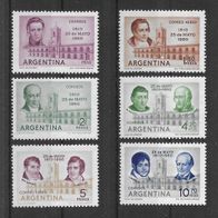 026) Argentinien 1960 Persönlichkeiten Mi. Nr. 723/28 kpl. Satz postfrisch