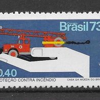 030) Brasilien 1973 Feuerwehr Mi. Nr. 1393 postfrisch