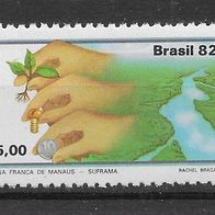 031) Brasilien 1982 Hände Mi. Nr. 1991 postfrisch