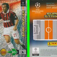 Panini Champions League 09/10 Andrea Pirlo AC Mailand Sonderkarte Star Player