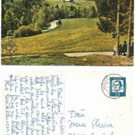 Postkarte Hinterzarten, 60er Jahre, gelaufen