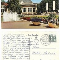 Postkarte Bad Salzuflen Kurhaus, 60er Jahre, gelaufen