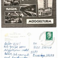 Postkarte Berlin, Müggelturm, 60er Jahre, gelaufen