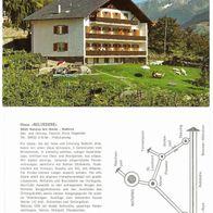 Postkarte Naturns bei Meran, Haus Belvedere, 70er Jahre, ungelaufen