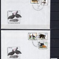 DDR 1985 Vom Aussterben bedrohte Tiere (II) MiNr. 2952 - 2956 FDC gestempelt