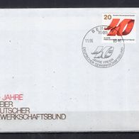 DDR 1985 40 Jahre FDGB MiNr. 2951 FDC gestempelt