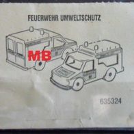 BPZ " Feuerwehr Umweltschutz " 635324 - Folienblatt ohne Aufkleber