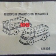 BPZ " Feuerwehr Umweltschutz Messwagen " 635405 - Folienblatt ohne Aufkleber