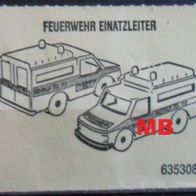 BPZ " Feuerwehr Einsatzleiter " 635308 - Folienblatt ohne Aufkleber