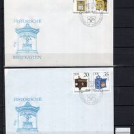 DDR 1985 Historische Briefkästen MiNr. 2924 - 2927 FDC gestempelt