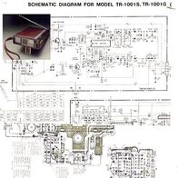 Panasonic tr-1001s, Taschenfernseher, Schaltbild, Schematic Diagram