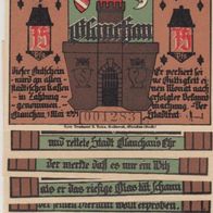 Glauchau-Notgeld 6x75 Pfennige vom 01.05.1921 6Scheine