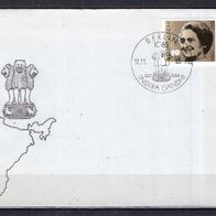 DDR 1986 69. Geburtstag von Indira Gandhi MiNr. 3056 FDC gestempelt