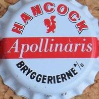 Hancock Apollinaris Wasser soda Kronkorken aus Dänemark neu in unbenutzt