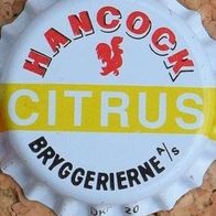 Hancock Bryggerierne Citrus Zitronen-Sprudel Kronkorken aus Dänemark neu in unbenutzt