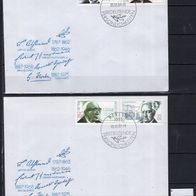 DDR 1987 Bedeutende Persönlichkeiten (X) MiNr.3091 - 3094 FDC gestempelt