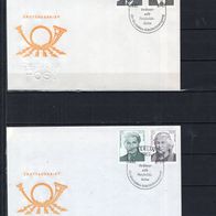 DDR 1987 Persönlichkeiten der deutschen Arbeiterbewegung MiNr. 3082 - 3085 FDC gest