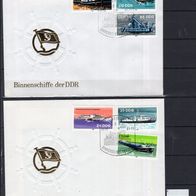 DDR 1981 Binnenschiffe MiNr. 2651 - 2656 FDC gestempelt -1