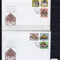 DDR 1981 Fachwerkbauten (II) MiNr. 2623 - 2628 FDC gestempelt